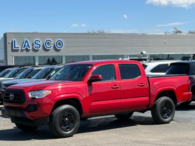 Barcelona Red Metallic 2020 Toyota Tacoma SR V6 Double Cab 4WD Pickup Truck Four-Wheel Drive 6-Speed Automatic