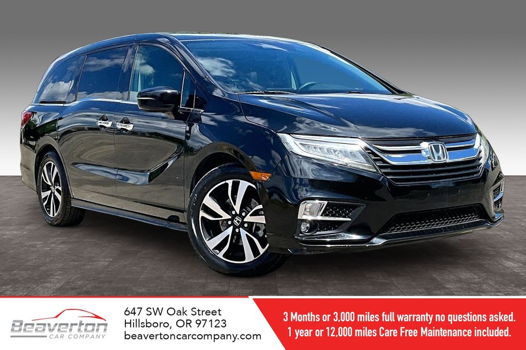 Black 2018 Honda Odyssey Touring Elite FWD Minivan Front-Wheel Drive Automatic