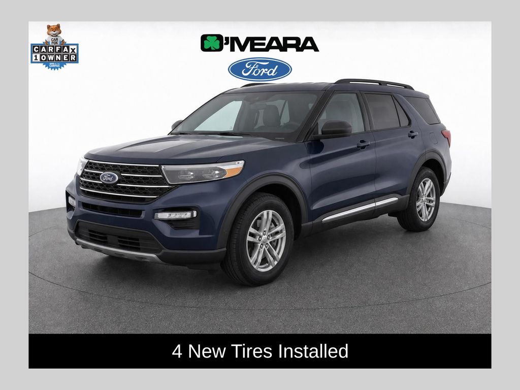 Blue Metallic 2023 Ford Explorer SUV / Crossover All-Wheel Drive Automatic