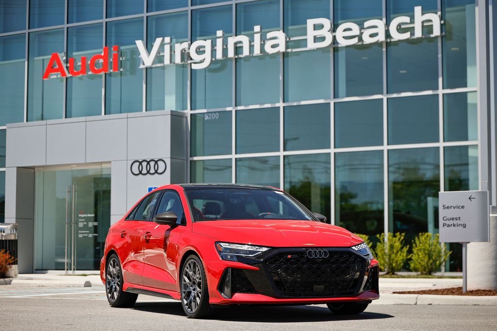 Progressive Red Metallic 2026 Audi RS 3 Sedan All-Wheel Drive 7-Speed Automatic