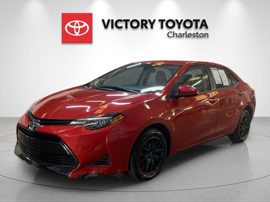 Barcelona Red Metallic 2019 Toyota Corolla LE Sedan Front-Wheel Drive Continuously Variable Transmission