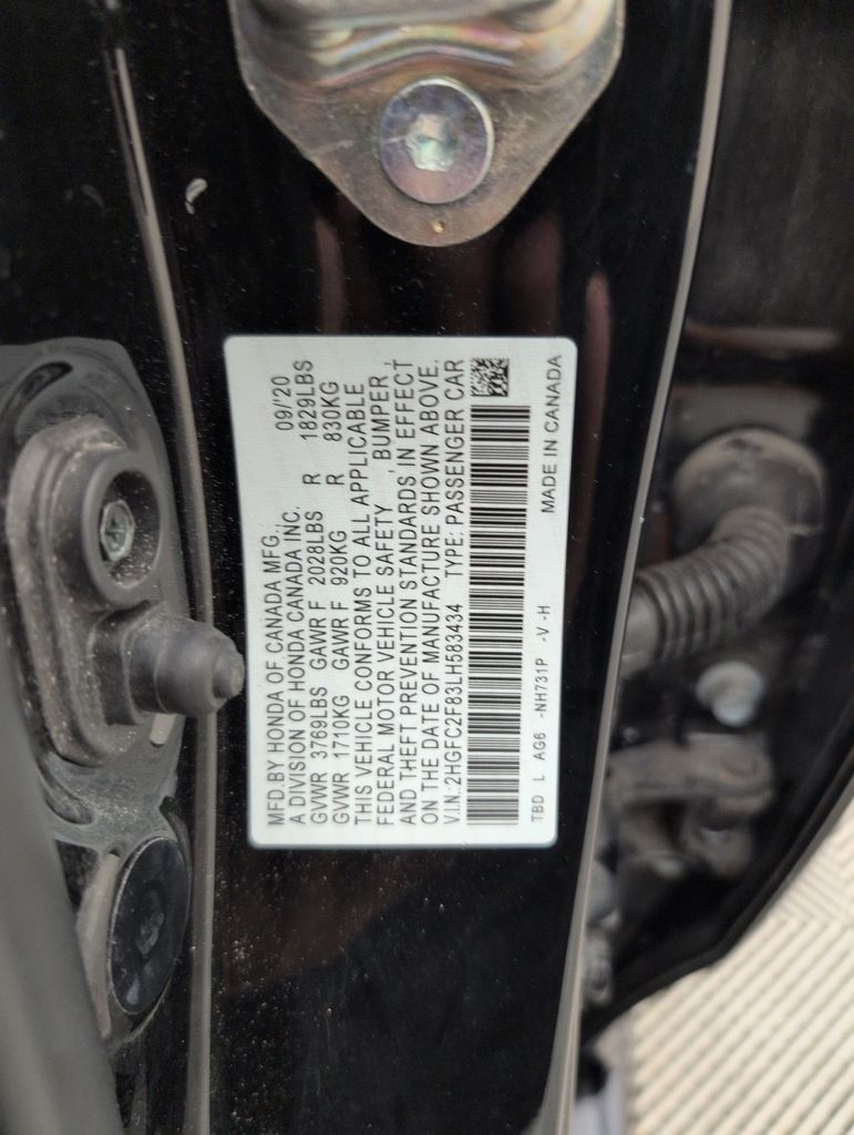 Certified Used 2020 Black Honda Sport image 39
