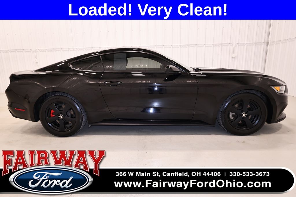 Shadow Black 2016 Ford Mustang V6 Coupe RWD Coupe Rear-Wheel Drive 6-Speed Automatic