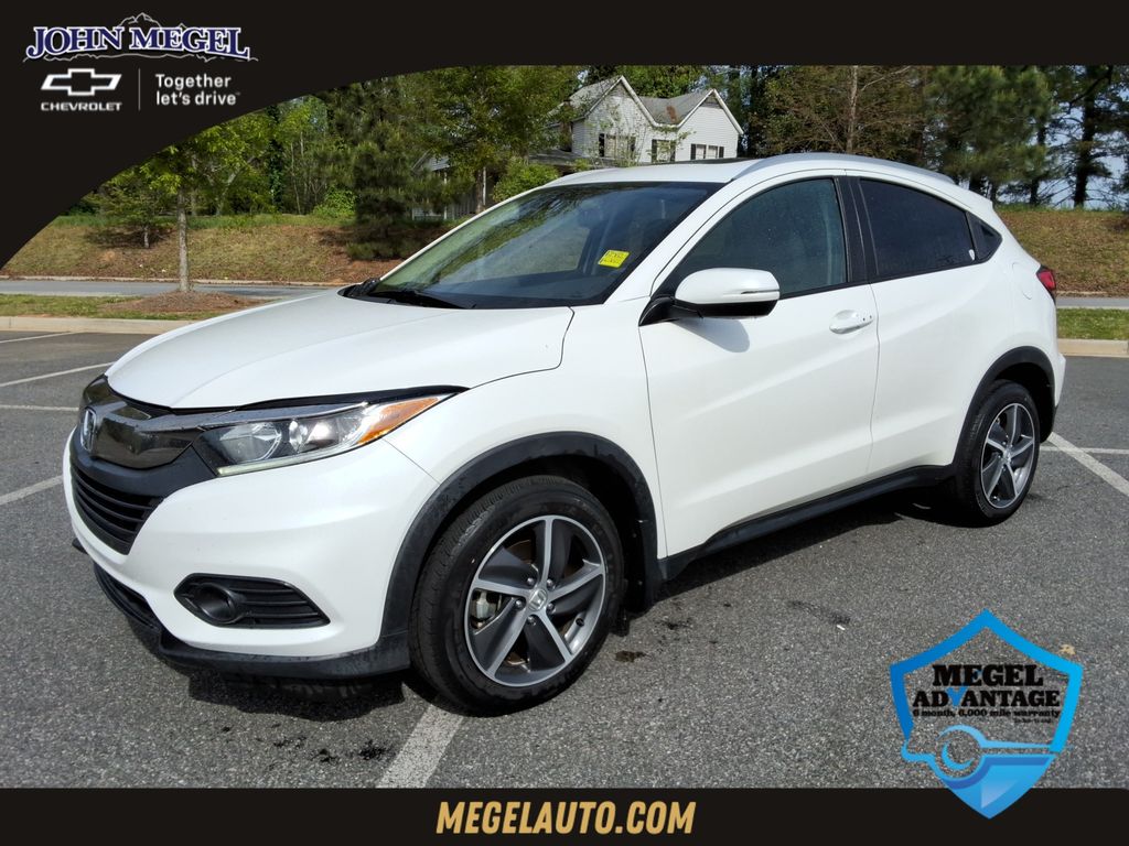 Platinum White 2022 Honda HR-V EX AWD SUV / Crossover All-Wheel Drive Continuously Variable Transmission