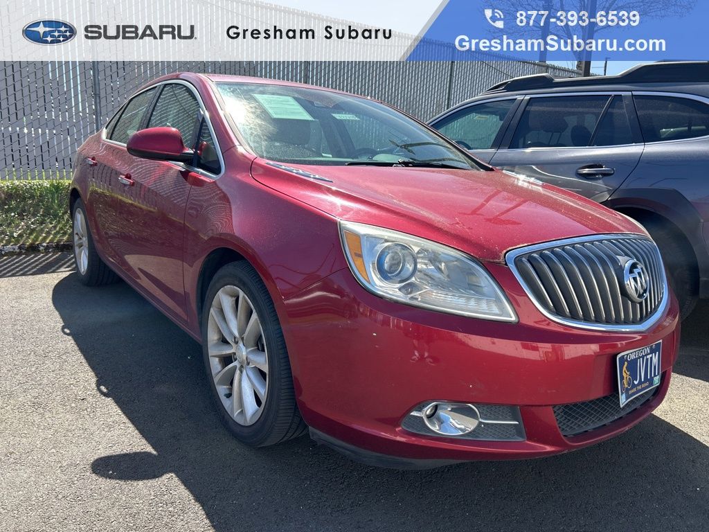 Crystal Red Tintcoat 2014 Buick Verano Leather FWD Sedan Front-Wheel Drive 6-Speed Automatic Overdrive