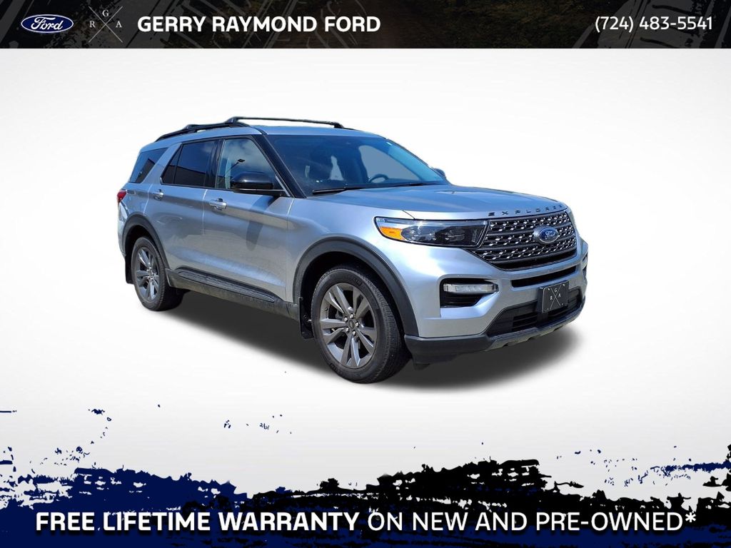Silver Metallic 2023 Ford Explorer SUV / Crossover All-Wheel Drive Automatic