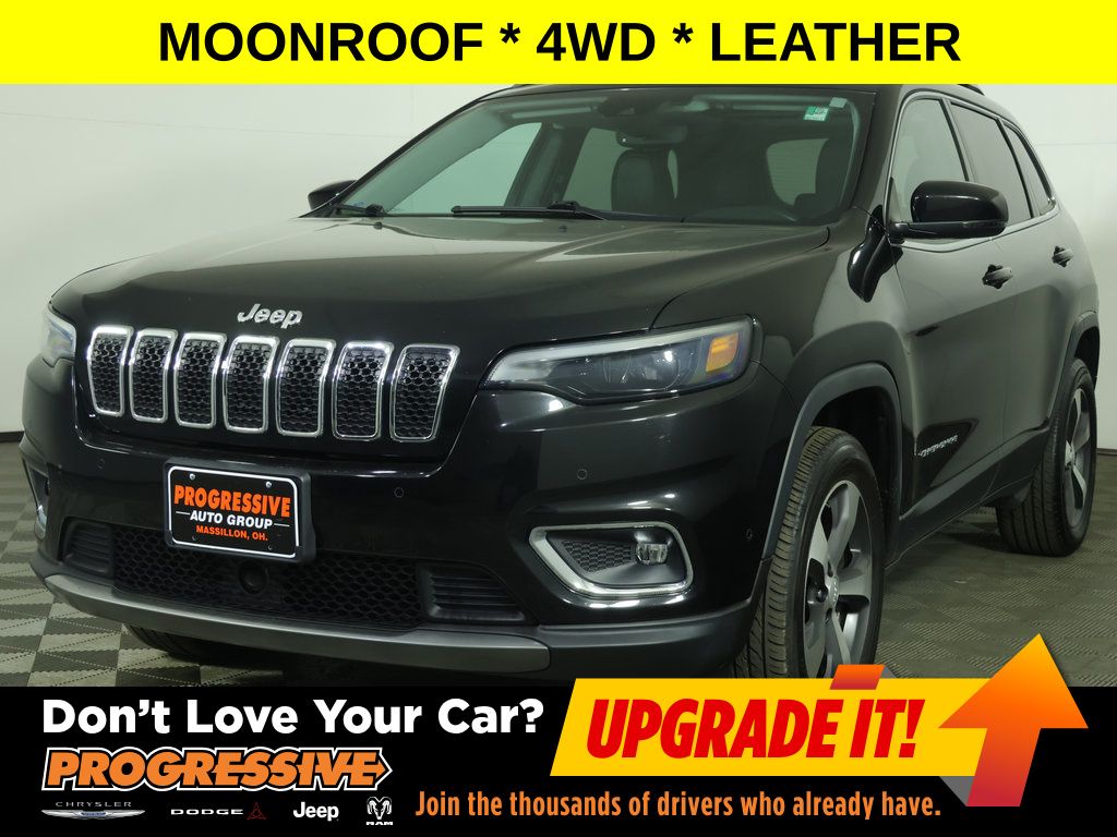 Diamond Black Crystal Pearlcoat 2021 Jeep Cherokee Limited 4WD SUV / Crossover Four-Wheel Drive 9-Speed Automatic