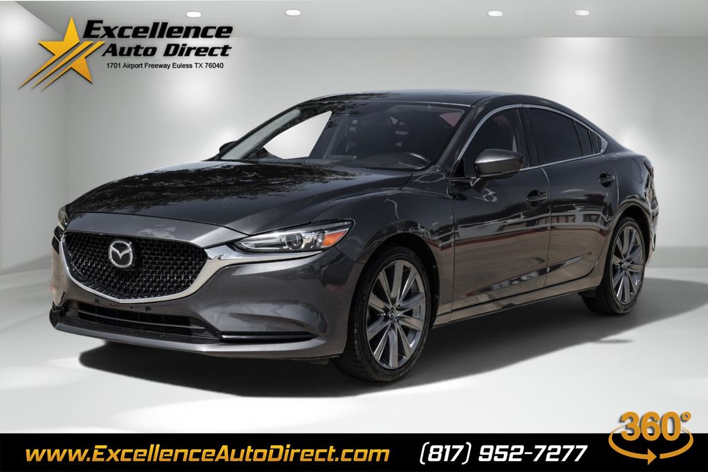 Machine Gray Metallic 2021 Mazda MAZDA6 Sedan Front-Wheel Drive 6-Speed Automatic