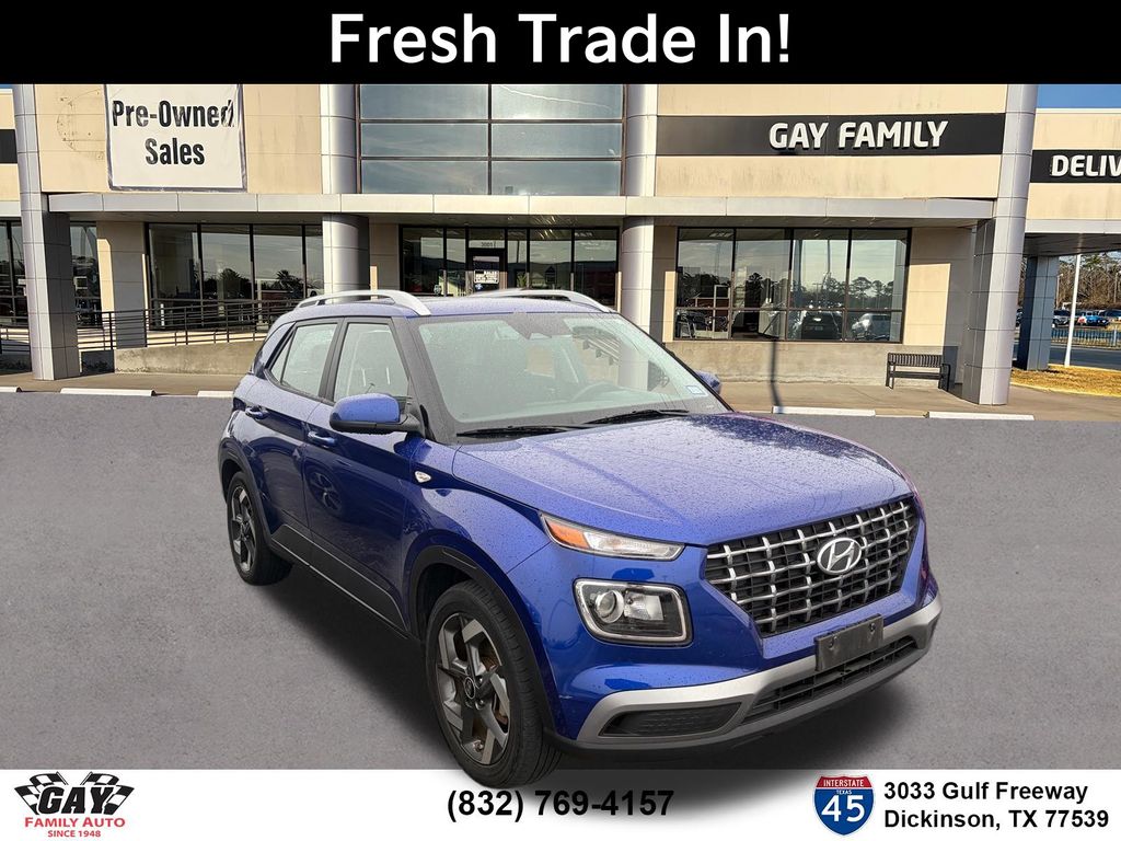 Intense Blue 2023 Hyundai Venue SUV / Crossover Front-Wheel Drive Continuously Variable Transmission