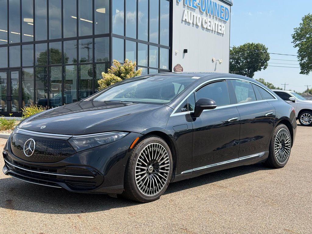 Obsidian Black Metallic 2022 Mercedes-Benz EQS Sedan Rear-Wheel Drive 1-Speed Automatic