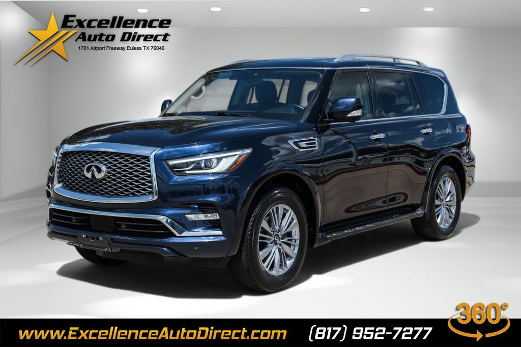 Hermosa Blue 2022 INFINITI QX80 SUV / Crossover Rear-Wheel Drive 7-Speed Automatic