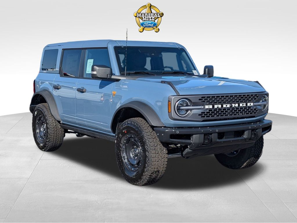 Blue (Azure Gray Metallic Tri-Coat) 2025 Ford Bronco Badlands 4-Door 4WD SUV / Crossover Four-Wheel Drive Automatic