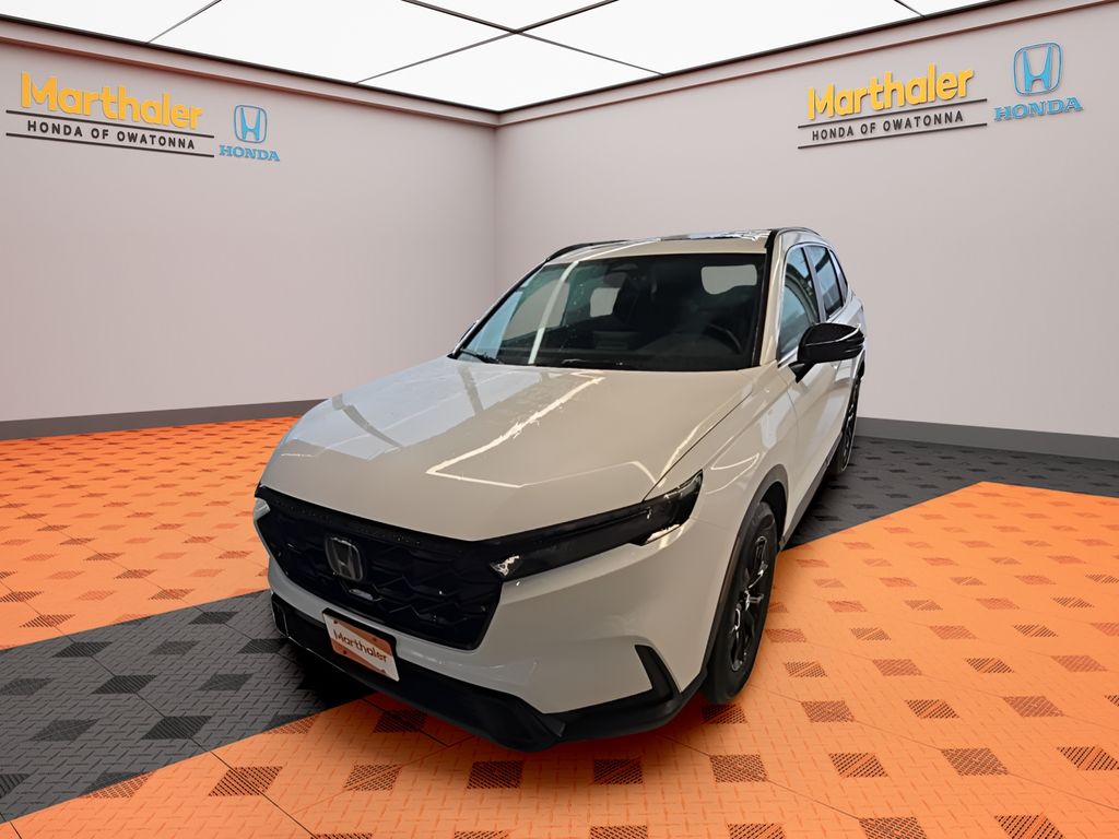 White 2024 Honda CR-V Hybrid Sport AWD SUV / Crossover All-Wheel Drive Continuously Variable Transmission