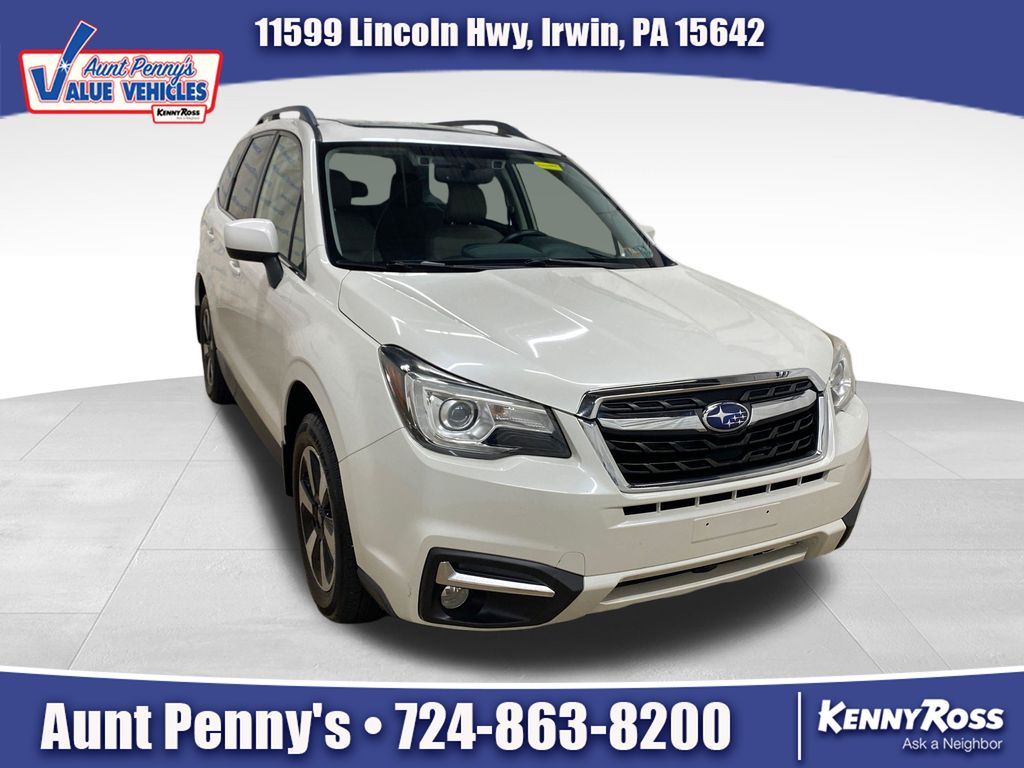 Crystal White Pearl 2018 Subaru Forester SUV / Crossover All-Wheel Drive Continuously Variable Transmission