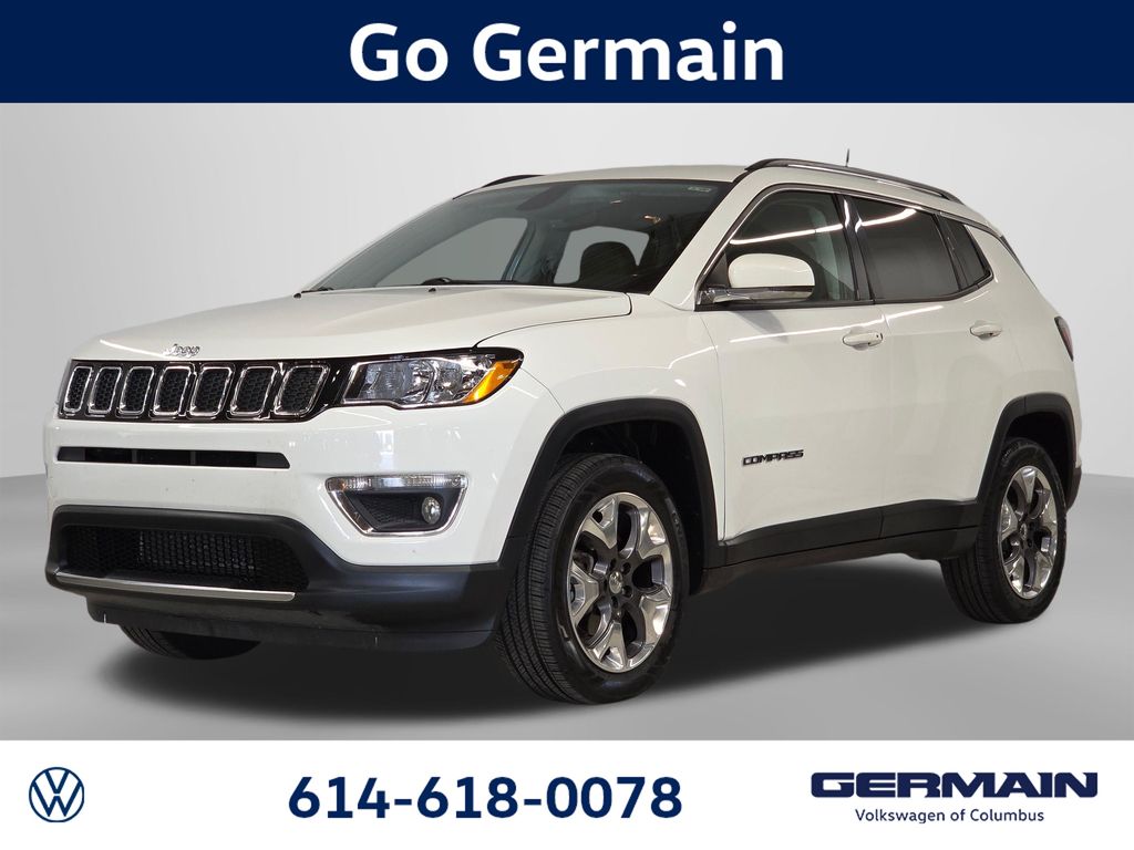 White Clearcoat 2019 Jeep Compass SUV / Crossover Four-Wheel Drive 9-Speed Automatic