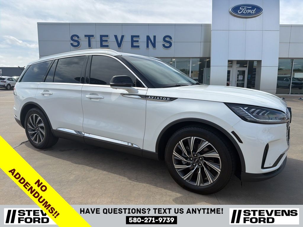 White Metallic 2025 Lincoln Aviator Premiere RWD SUV / Crossover Rear-Wheel Drive Automatic