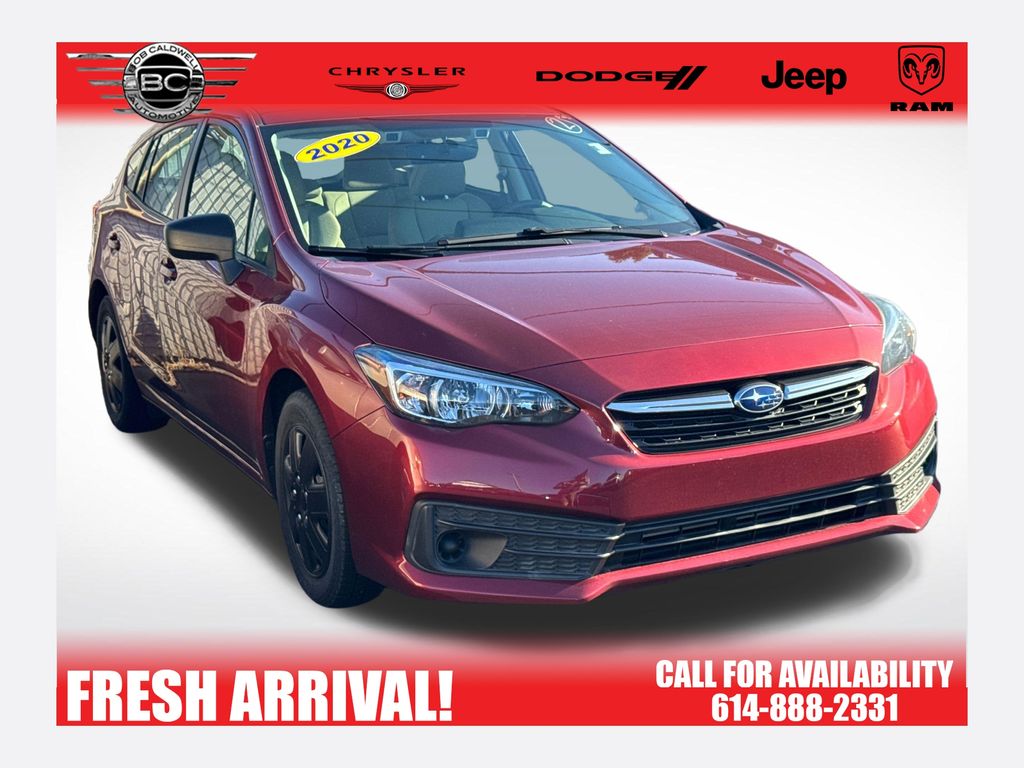 Crimson Red Pearl 2020 Subaru Impreza Hatchback All-Wheel Drive Continuously Variable Transmission