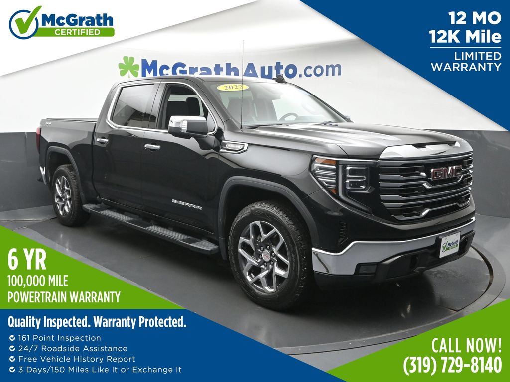 Onyx Black 2022 GMC Sierra 1500 Pickup Truck Four-Wheel Drive Automatic