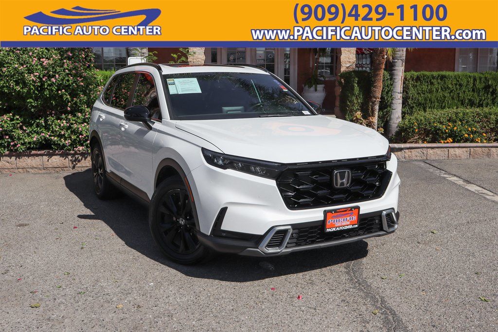 Platinum White Pearl 2023 Honda CR-V Hybrid SUV / Crossover All-Wheel Drive Continuously Variable Transmission