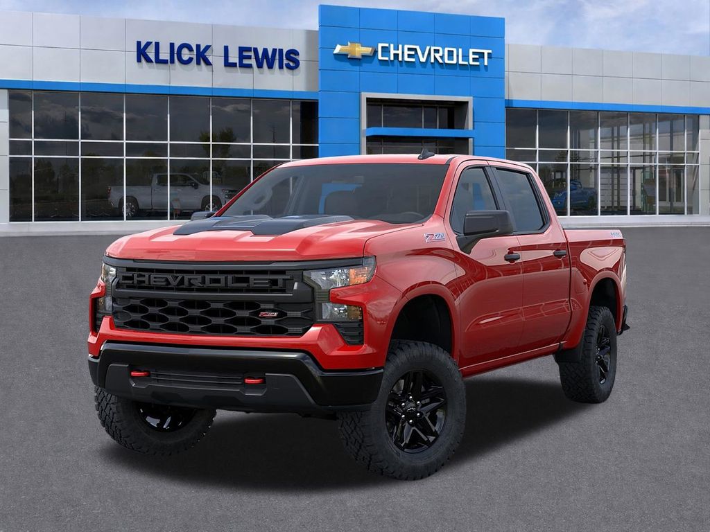2026 Chevrolet Silverado 1500 Custom Trail Boss Red at Klick Lewis Buick Chevrolet
