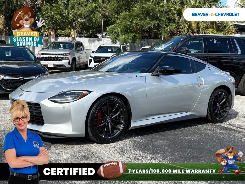 Brilliant Silver 2023 Nissan Z Coupe Rear-Wheel Drive 9-Speed Automatic