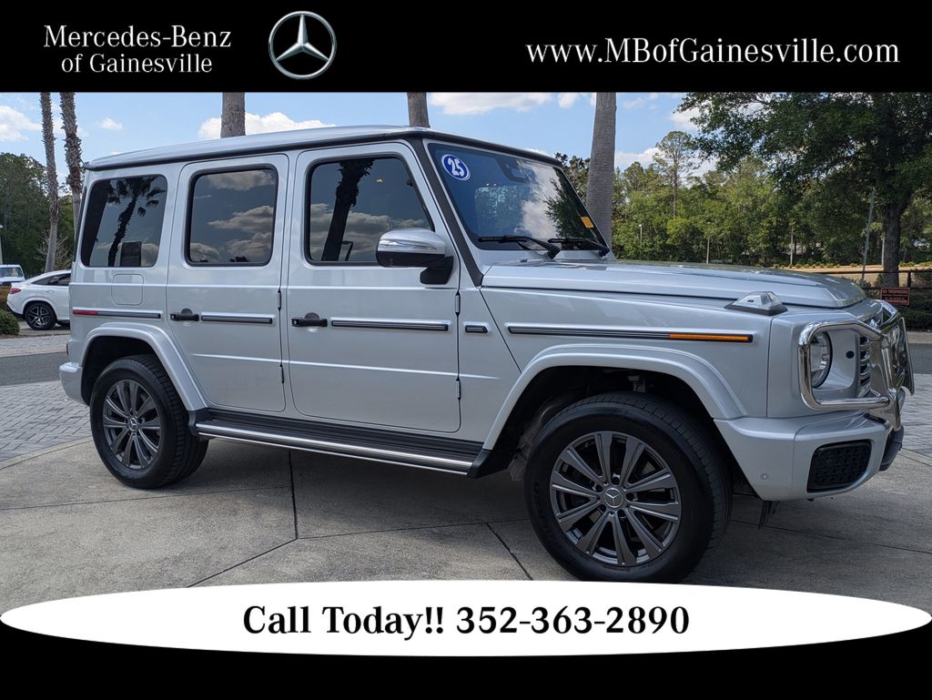 Iridium Silver 2025 Mercedes-Benz G-Class G 550 4MATIC SUV / Crossover All-Wheel Drive 9-Speed Automatic