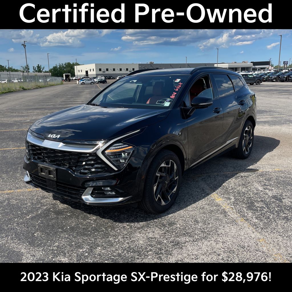 Ebony Black 2023 Kia Sportage SUV / Crossover All-Wheel Drive 8-Speed Automatic