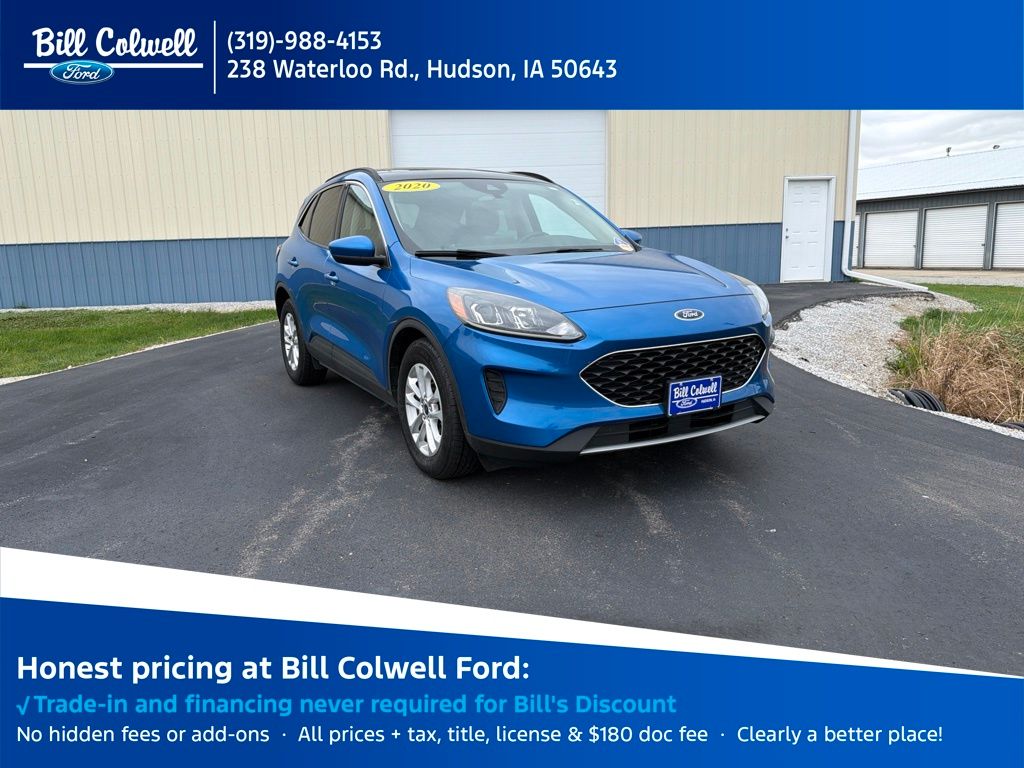 Velocity Blue Metallic 2020 Ford Escape SUV / Crossover Front-Wheel Drive 8-Speed Automatic