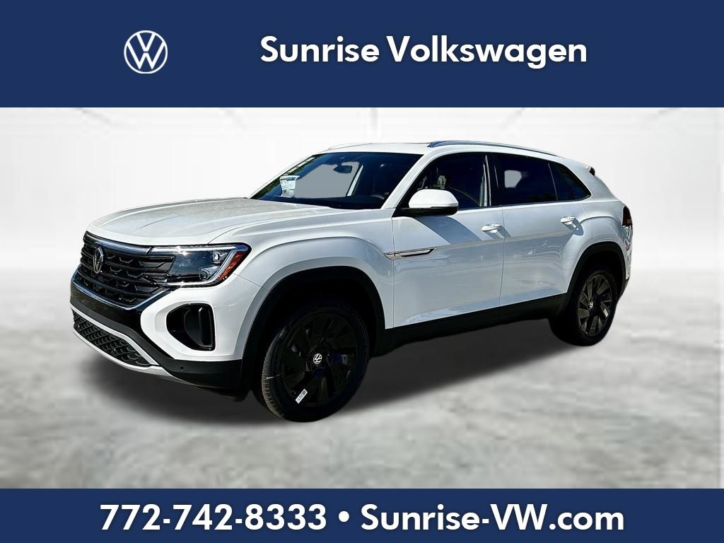 White 2026 Volkswagen Atlas Cross Sport SE FWD with Technology SUV / Crossover Front-Wheel Drive 8-Speed Automatic
