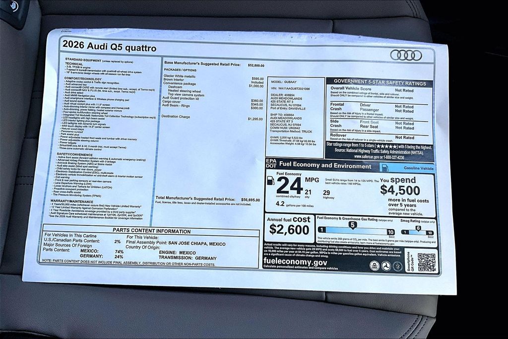 New 2026 White Audi  image 14