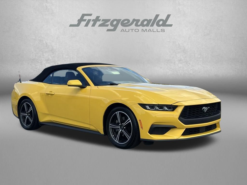 Yellow 2024 Ford Mustang Convertible Rear-Wheel Drive Automatic