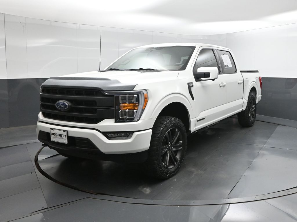 White Metallic 2022 Ford F-150 Pickup Truck Four-Wheel Drive Automatic