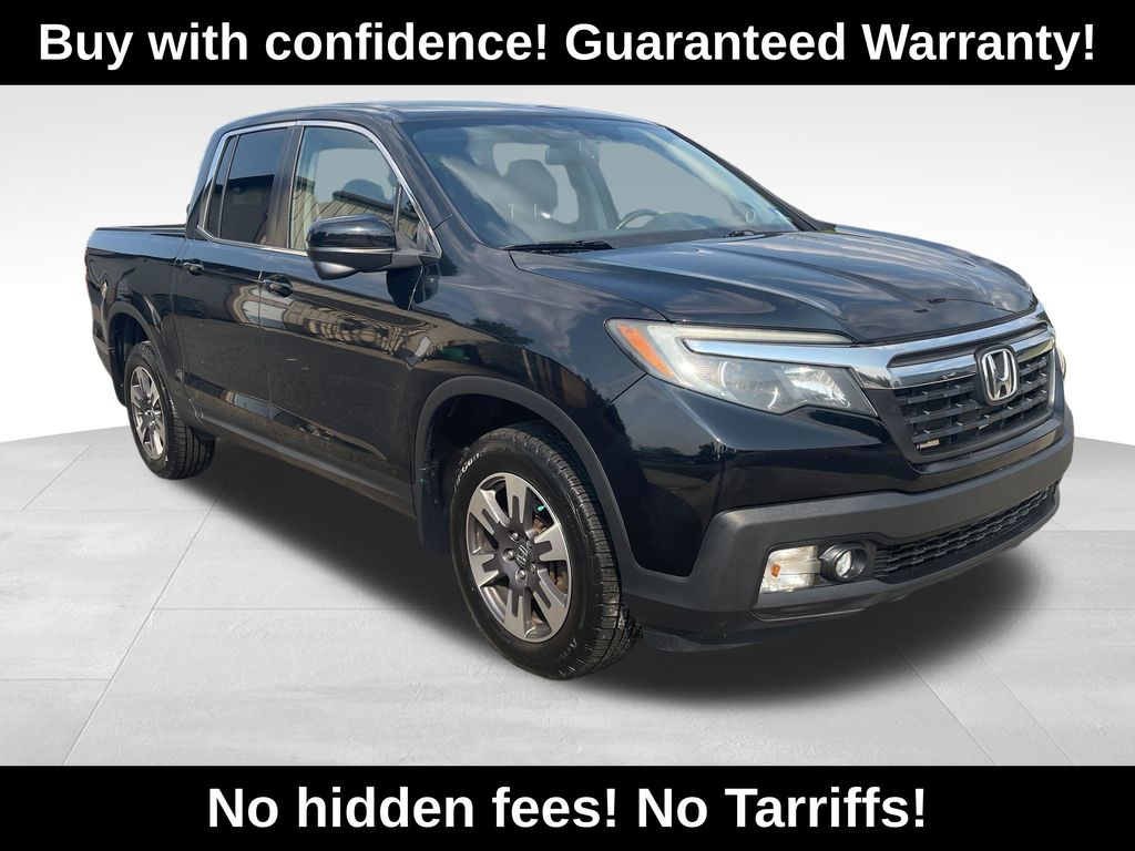 Crystal Black Pearl 2017 Honda Ridgeline Pickup Truck All-Wheel Drive 6-Speed Automatic