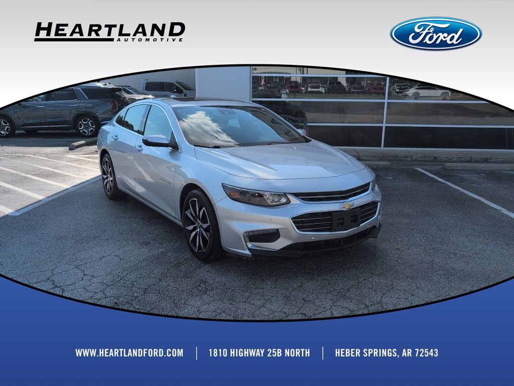 Silver Ice Metallic 2018 Chevrolet Malibu Sedan Front-Wheel Drive 6-Speed Automatic