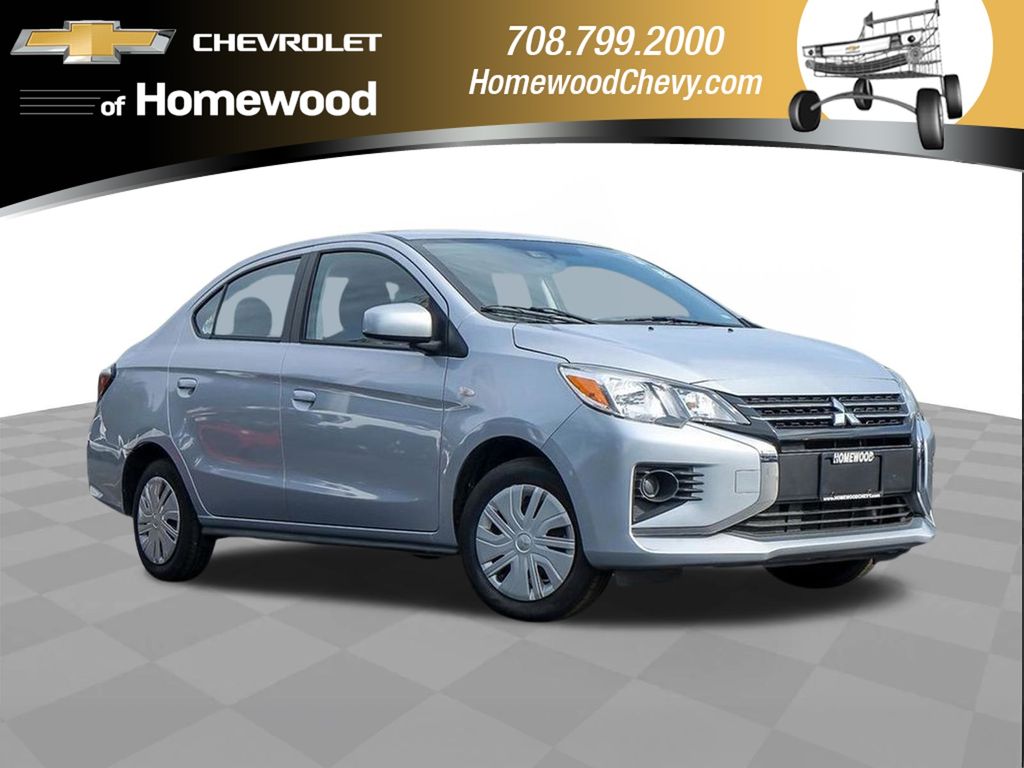Silver 2024 Mitsubishi Mirage G4 Sedan Front-Wheel Drive Continuously Variable Transmission