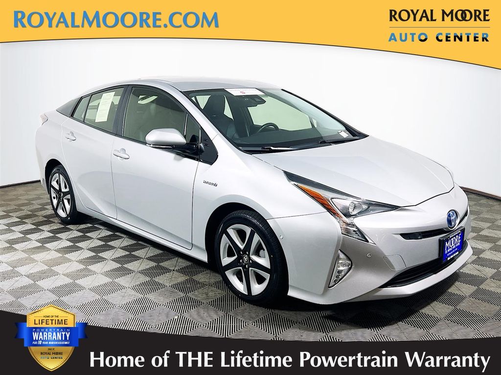 Classic Silver Metallic 2018 Toyota Prius Three Touring FWD Hatchback Front-Wheel Drive Continuously Variable Transmission