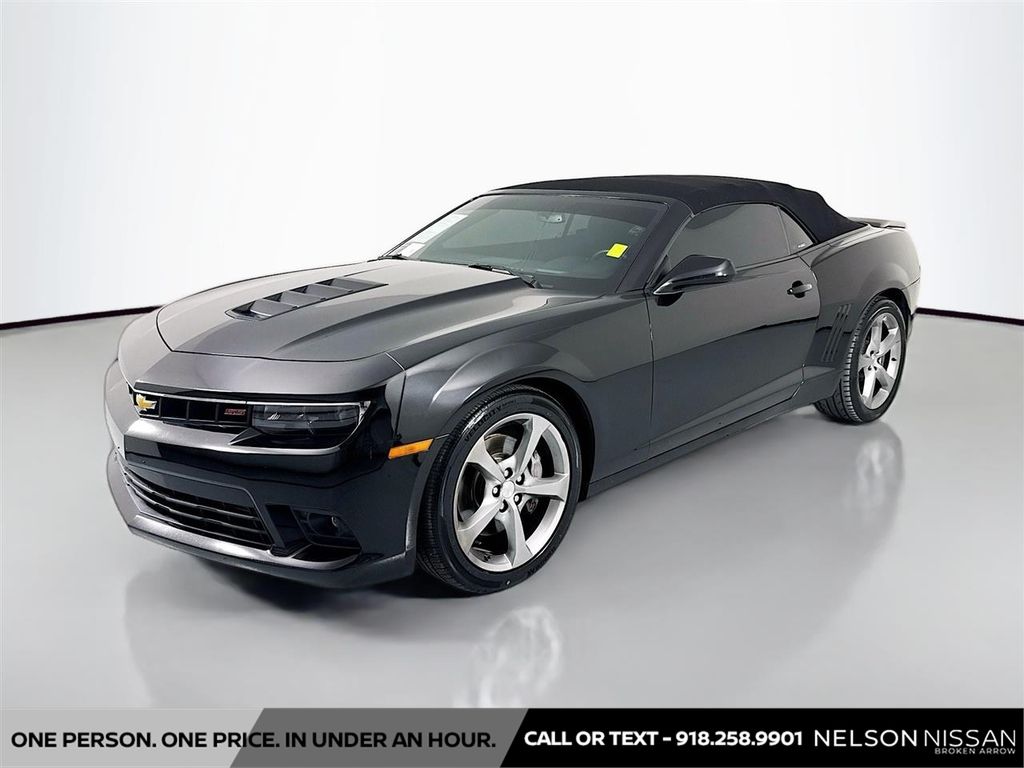 Black 2014 Chevrolet Camaro Convertible Rear-Wheel Drive 6-Speed Automatic