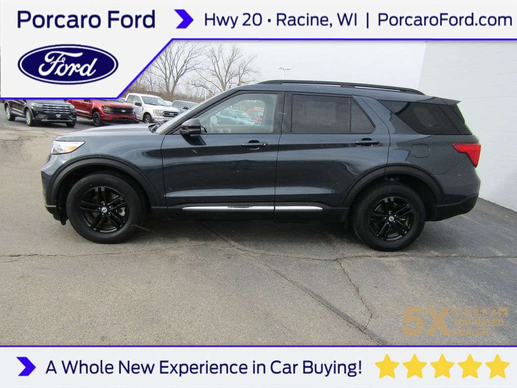 Stone Blue Metallic 2023 Ford Explorer XLT AWD SUV / Crossover All-Wheel Drive Automatic