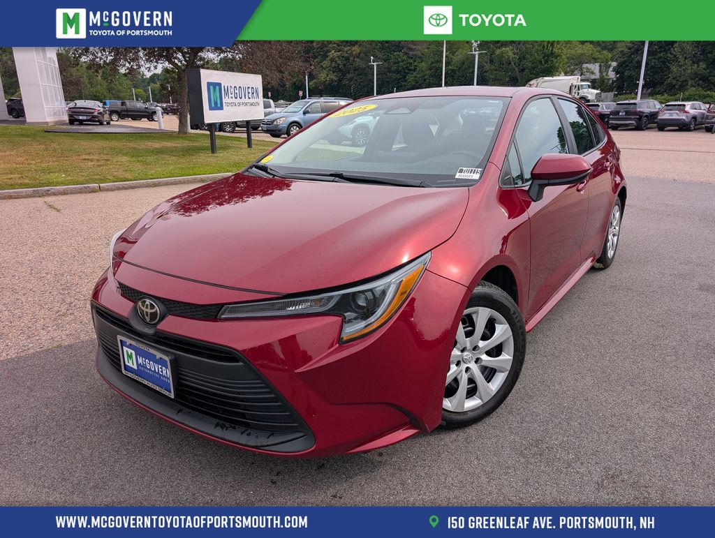 Red (Ruby Flare Pearl) 2025 Toyota Corolla Sedan Front-Wheel Drive Continuously Variable Transmission