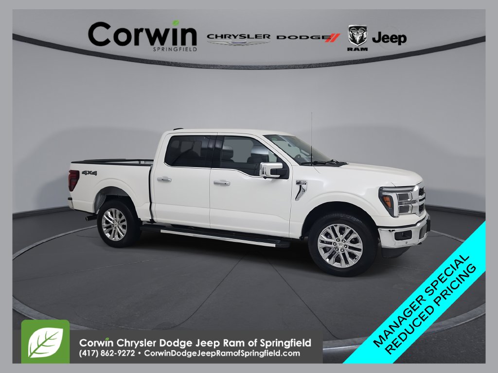 White 2025 Ford F-150 Pickup Truck Four-Wheel Drive Automatic