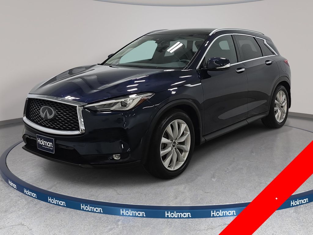 Hermosa Blue 2019 INFINITI QX50 SUV / Crossover All-Wheel Drive Continuously Variable Transmission