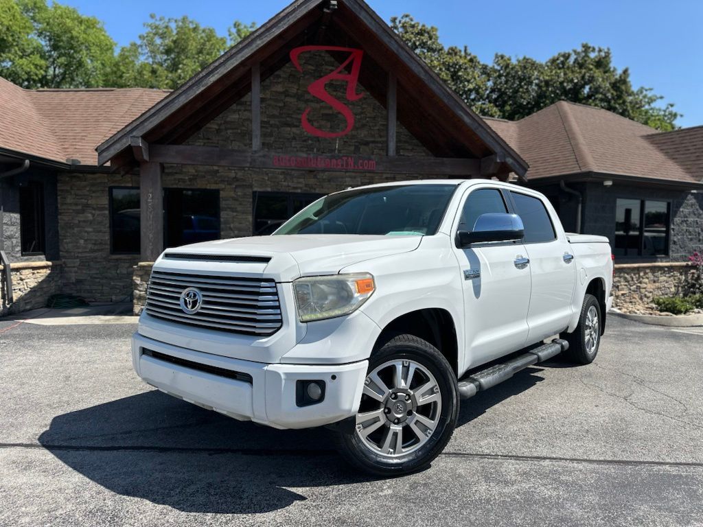 Super White 2015 Toyota Tundra Pickup Truck Four-Wheel Drive 6-Speed Automatic Overdrive
