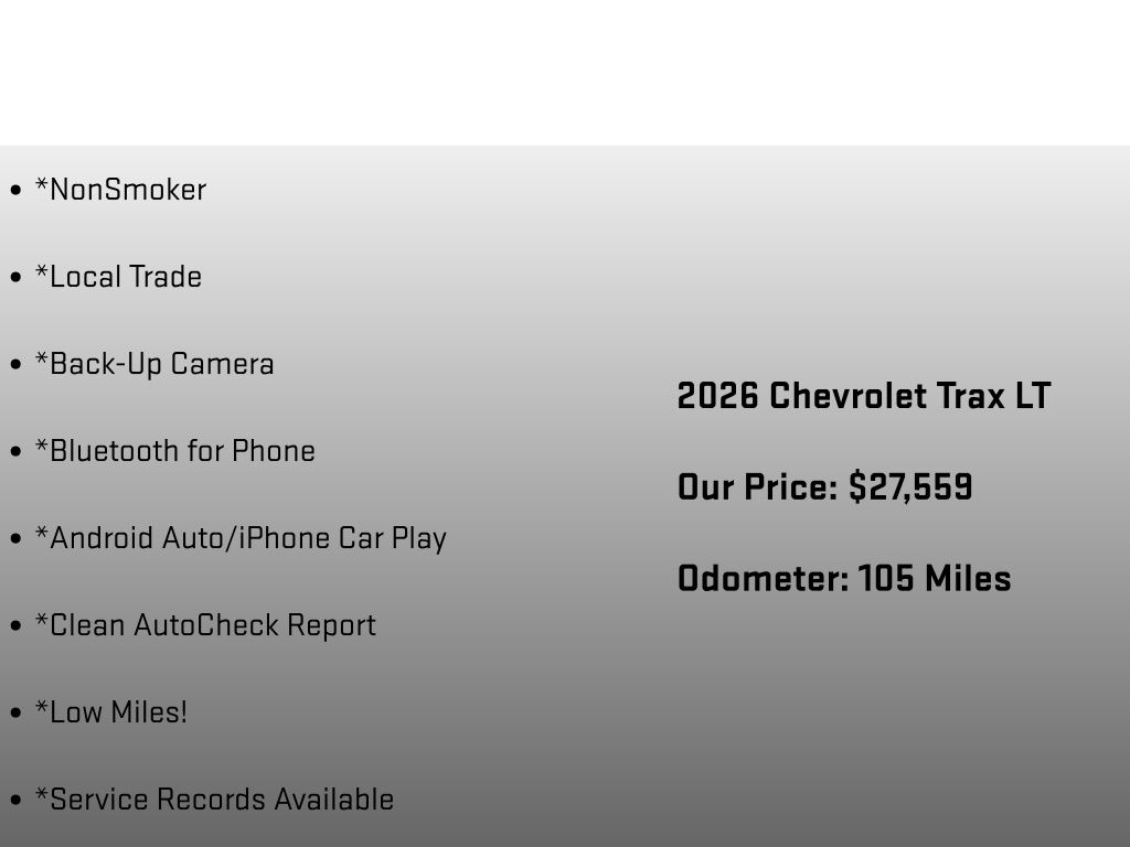 2026 Chevrolet Trax LT Gray at Luther Ford