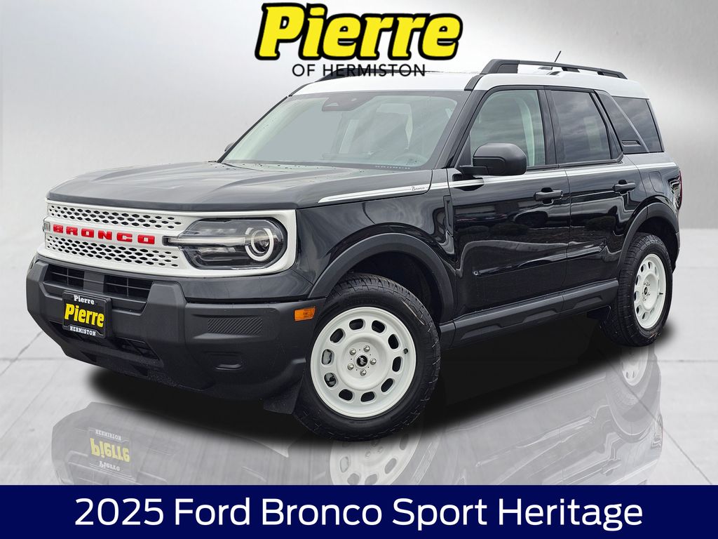 Shadow Black 2025 Ford Bronco Sport Heritage AWD SUV / Crossover All-Wheel Drive 8-Speed Automatic