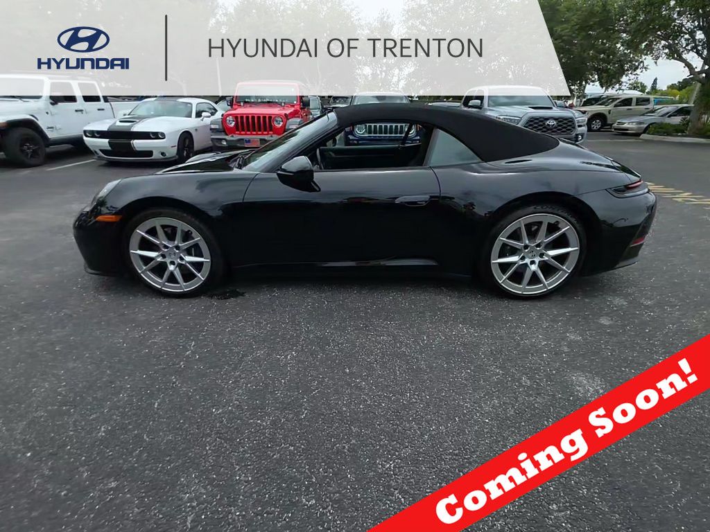 Black 2025 Porsche 911 Carrera Cabriolet RWD Convertible Rear-Wheel Drive 8-Speed Automatic