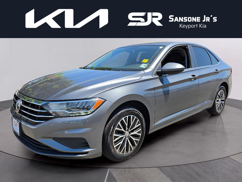 Platinum Gray Metallic 2021 Volkswagen Jetta Sedan Front-Wheel Drive 8-Speed Automatic