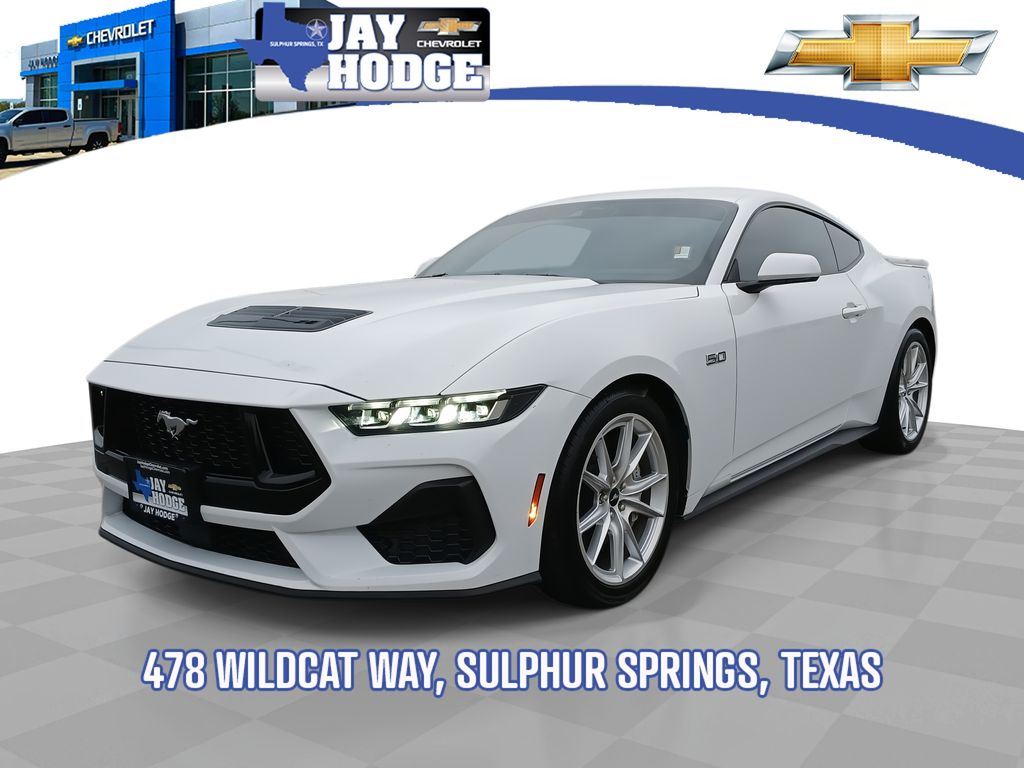 Oxford White 2024 Ford Mustang GT Premium Fastback RWD Coupe Rear-Wheel Drive Automatic
