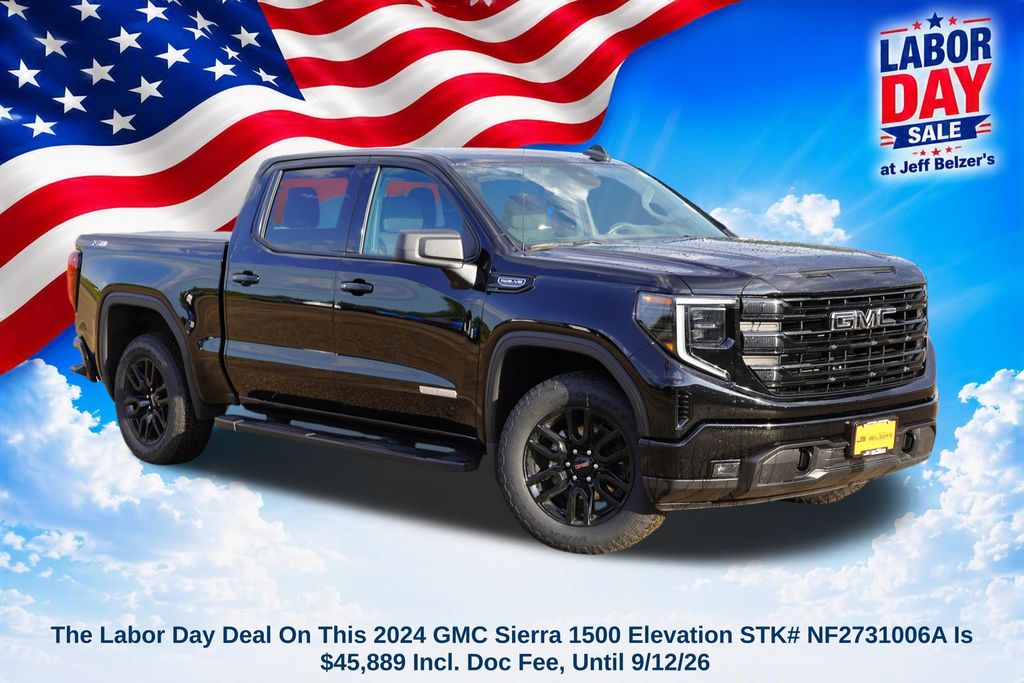 Onyx Black 2024 GMC Sierra 1500 Pickup Truck Four-Wheel Drive Automatic