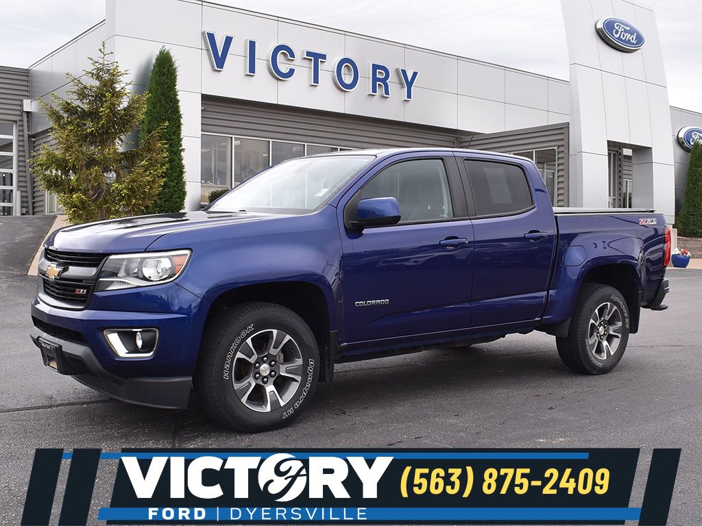 Laser Blue 2016 Chevrolet Colorado Z71 Crew Cab 4WD Pickup Truck Four-Wheel Drive 6-Speed Automatic
