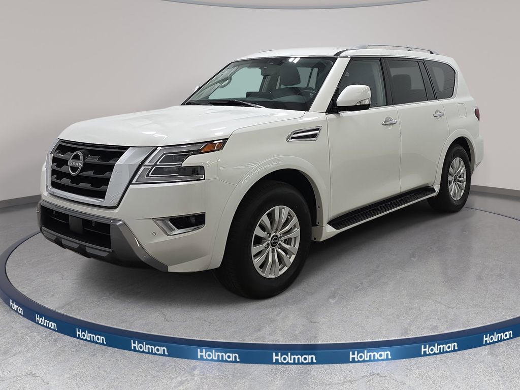 Aspen White Tricoat 2024 Nissan Armada SUV / Crossover Four-Wheel Drive 7-Speed Automatic